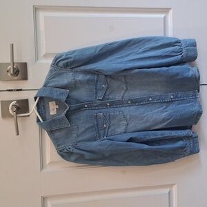 NWOT Rails Puff Sleeve Chambray Shirt